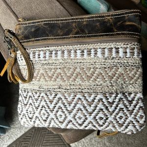 Myra Bag Brown and Cream Crossbody Bag